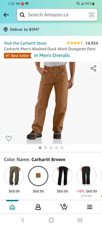 Carhartt Men's washed Duck work pants. 40x34. Brand new with tag
