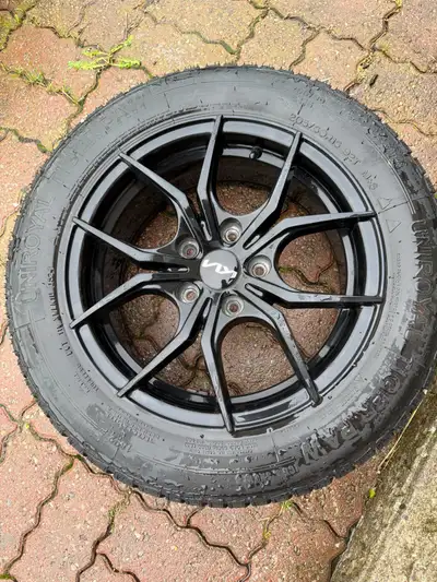 Set of 4 Uniroyal Tiger Paw winter tires on alloy rims Tires and rims are like new. No curb rash, cr...