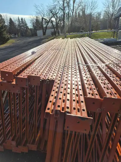 14ft uprights. 48in wide ready racking