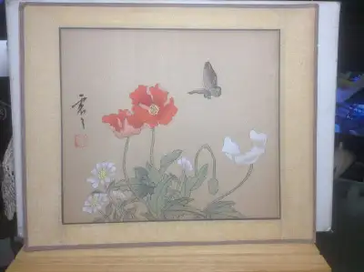 Antique CHINESE PAINTING Paper w/Certificate, View more