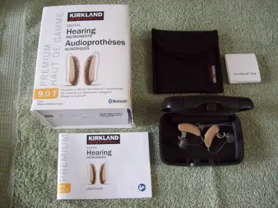 Costco KS 9.0T hearing aids made by Phonak. Worked well when last used but I upgraded to a rechargea...