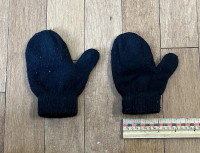 Toddler Black Gloves - 3 pairs