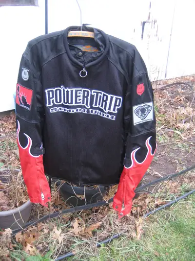 Have 2 excellent condition jackets. one is POWER TRIP STREET UNIT WITH LINER size large. Other is FX...