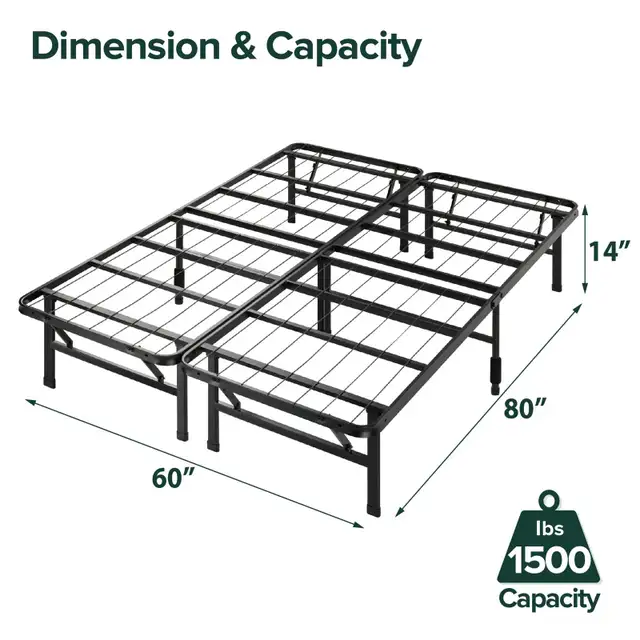 New Zinus Queen Bed Frame - 14 inch SmartBase Metal in Beds & Mattresses in City of Toronto - Image 5