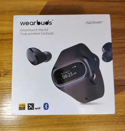 Sealed Wearbuds 2 in 1 Smartwatch + True Wireless Earbuds, View more