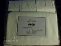 bamboo bed sheet luxury 6800 series double size cream color.
