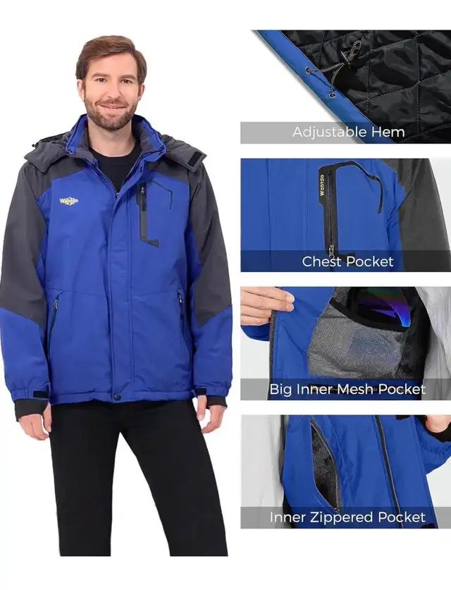 Brand New Men's Winter Jacket Ski Jacket, Medium in Men's in Mississauga / Peel Region - Image 5