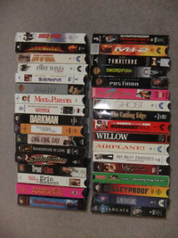 Assorted VHS Tapes $1 each