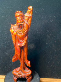 Antique Wooden Chinese Statue Sculpture Figurine