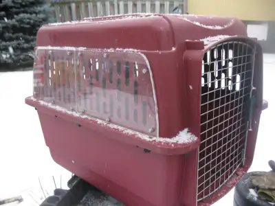 Medium size, weatherized/refurbished Pet Porter:20"W X28"L X21"H, View more