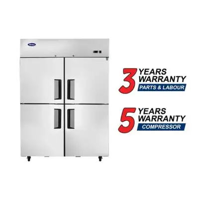 Atosa MBF8008GR Top Mount Four Solid Half Door Reach In Freezer, View more