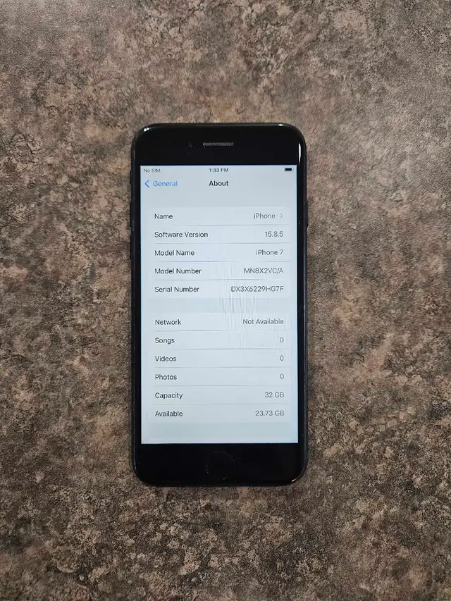 Apple iPhone 7 32GB Unlocked (Black) in Cell Phones in Kitchener / Waterloo - Image 3