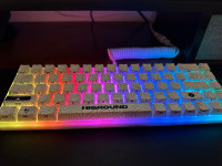 Higround snowstone RGB keyboard with PBT keycaps 65% layout