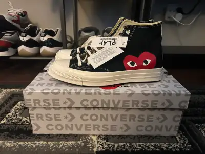 CDG Converse Chuck Taylor. Size: 11 mens / 13 womens Selling a pair of CDG Converse 70s in Black. -...