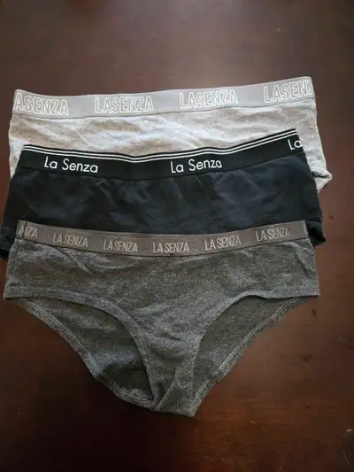I am selling a set of three La Senza underwear in sizes medium and large, as shown in the pictures....