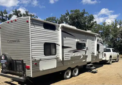 Im selling my 2014 Cherokee 264 travel trailer, a half-ton towable RV that's ready for your next adv...