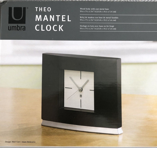 Umbra Thro Mantel Clock in Home Décor & Accents in Mississauga / Peel Region