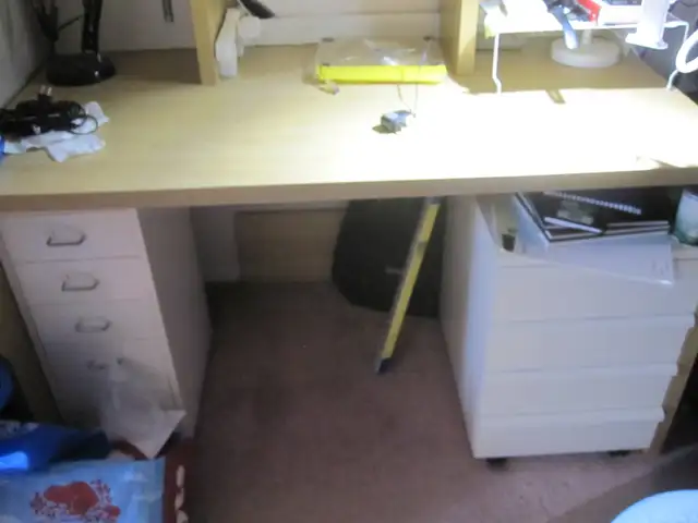 FS: a good IKEA student desk with hutch, table lamp and others in Desks in Ottawa - Image 3