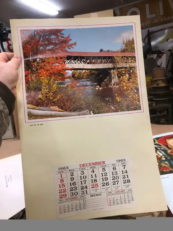 7 X 1963 Salesman Sample Calendars64307895091073124