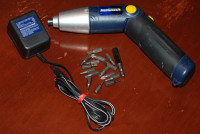 Mastercraft 4.8 volt Cordless Screwdriver with Charger and Bits