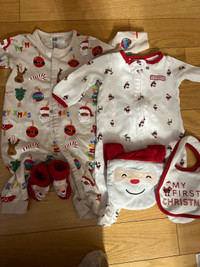 Christmas PJ, Bibs and Slippers