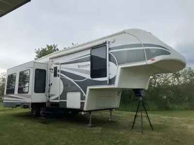 PRICE DROP Would look at trades for a newer short box slide in camper. Sorry. Wheel bearings were pa...