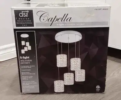 Costco Capella 5-Light Crystal Pendant Light – $70 (Retail $99.9, View more