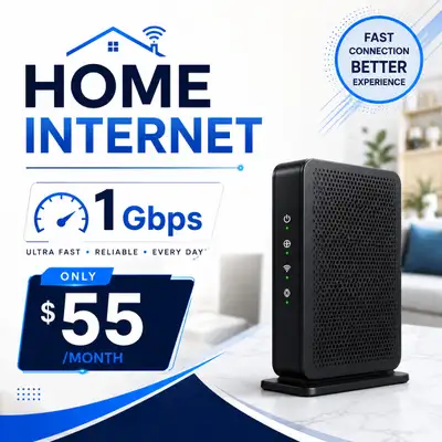 Home Internet plan - only $55/month, View more