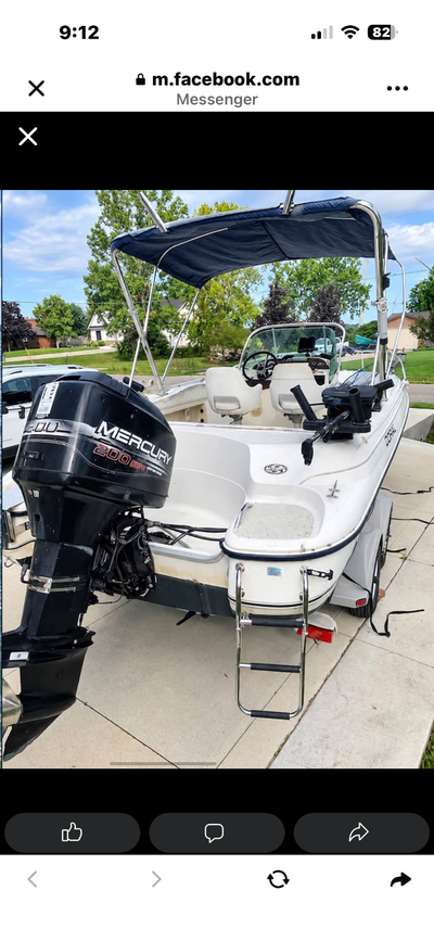 Well-equipped 22-foot Doral Ibiza 220 CC powered by a 200 HP Mercury Offshore. A great setup for fis...