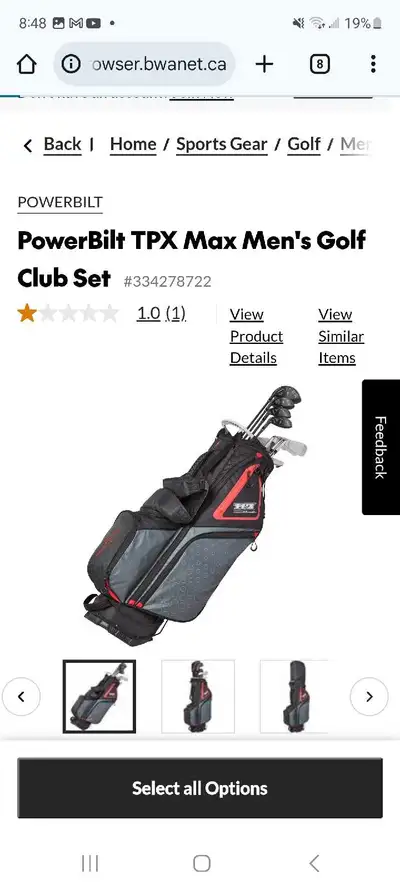 TPX max golf club set , View more