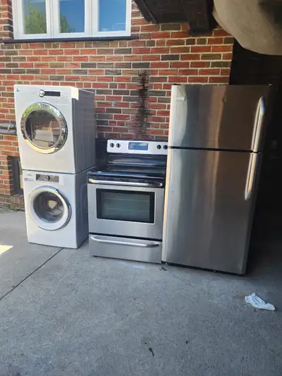 fridge and stove and washer and dryer , View more
