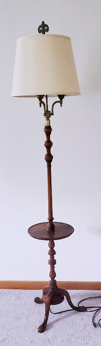 Antique Wooden Floor Lamp from Baetz Brothers, Kitchener, Ont