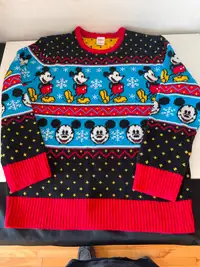 ADULT SIZE LARGE, DISNEY MICKEY MOUSE JUMPER, LIKE NEW, AHUNTSIC