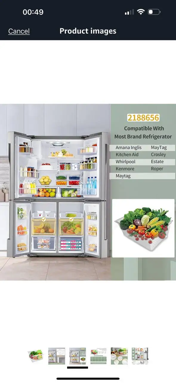 Whirlpool / Kenmore Fridge Crisper Drawer Bin – Brand New in Refrigerators in Kitchener / Waterloo - Image 5
