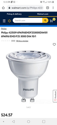 New. Philips dimmable flood light bulbs. 10 pack.