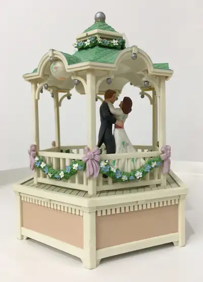 1985 Enesco World of Music Springtime Gazebo "True Love" music box in perfect new condition. The lov...