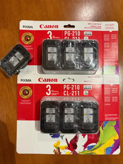 Canon MP250 printer with 5 new black and 2 colour ink cartridges, View more