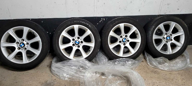 OEM BMW rims on Michelin A/S tires 225 50 17 in Tires & Rims in Mississauga / Peel Region
