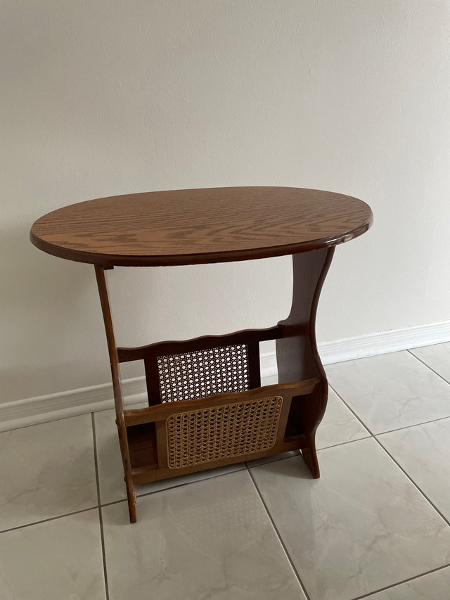 Wooden End Table with Magazine Holder in Other Tables in City of Toronto