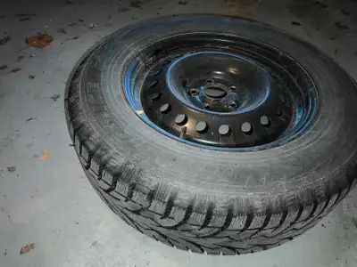 Selling a complete set of 4 premium Toyo Observe G3-Ice winter tires mounted on black steel wheels....