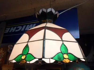 Lampe Vitraux - Abat-Jour Vitrail Suspendu avec Couronne, View more