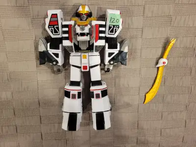 $120 Power Rangers Bandai Legacy White TigerZord Loose Complete, View more