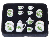 NEW: 15 Piece Miniature Ceramic Tea Set