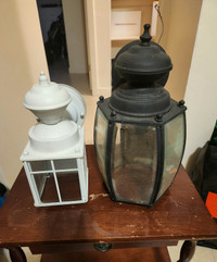 Outdoor Wall & porch lamps (selling both for $20)