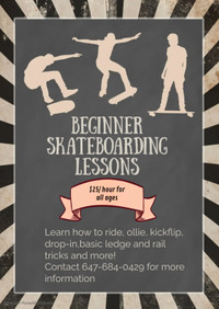 Beginner Skateboarding Lessons