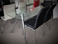 Dining table, glass, kitchen table, upscale quality, new