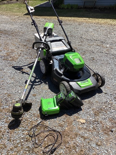 Battery Operated Mower & Whipper Snipper combo, View more