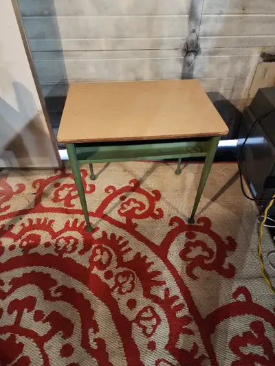 school desk home school green wood top, View more