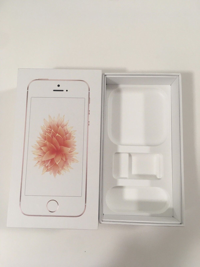 Empty Open Box Original Apple iPhone 5SE Rosegold Display in Cell Phone Accessories in City of Toronto - Image 4