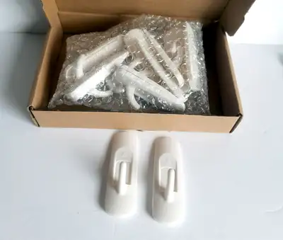 5 New Hanging Hooks, White, View more